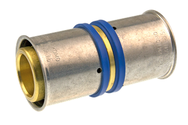 Product Image for VSH UltraPress rechte koppeling messing (2 x press)
