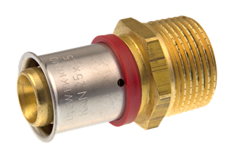 Product Image for VSH MultiPress brass straight connector FM 25xR1"