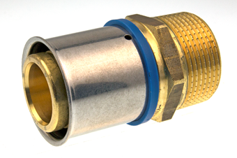 Product Image for VSH MultiPress brass straight connector FM 40xR1 1/4"