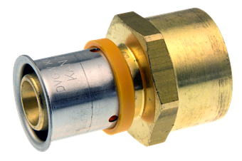 Product Image for VSH MultiPress brass straight connector FF 20xRp3/4"
