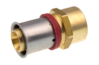 Product Image for VSH MultiPress brass straight connector FF 25xRp3/4"