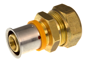 Product Image for VSH MultiPress brass straight connector press FF 20x22