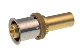 Product Image for VSH MultiPress brass straight connector FØ 16xØ15