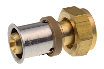 Product Image for VSH MultiPress brass coupling with nut FF 16xG1/2"