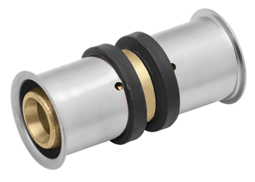 Product Image for VSH UltraPress rechte koppeling messing (2 x press)