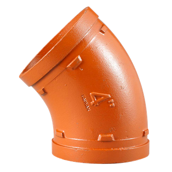 Product Image for VSH Shurjoint groef bocht 45° MM 48,3 oranje