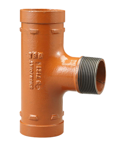 Product Image for VSH Shurjoint reducing tee (groove x male thread x groove)