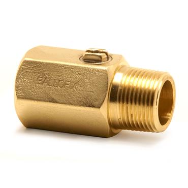Product Image for Broen Ballofix mini ball valve no handle (female thread x male thread)