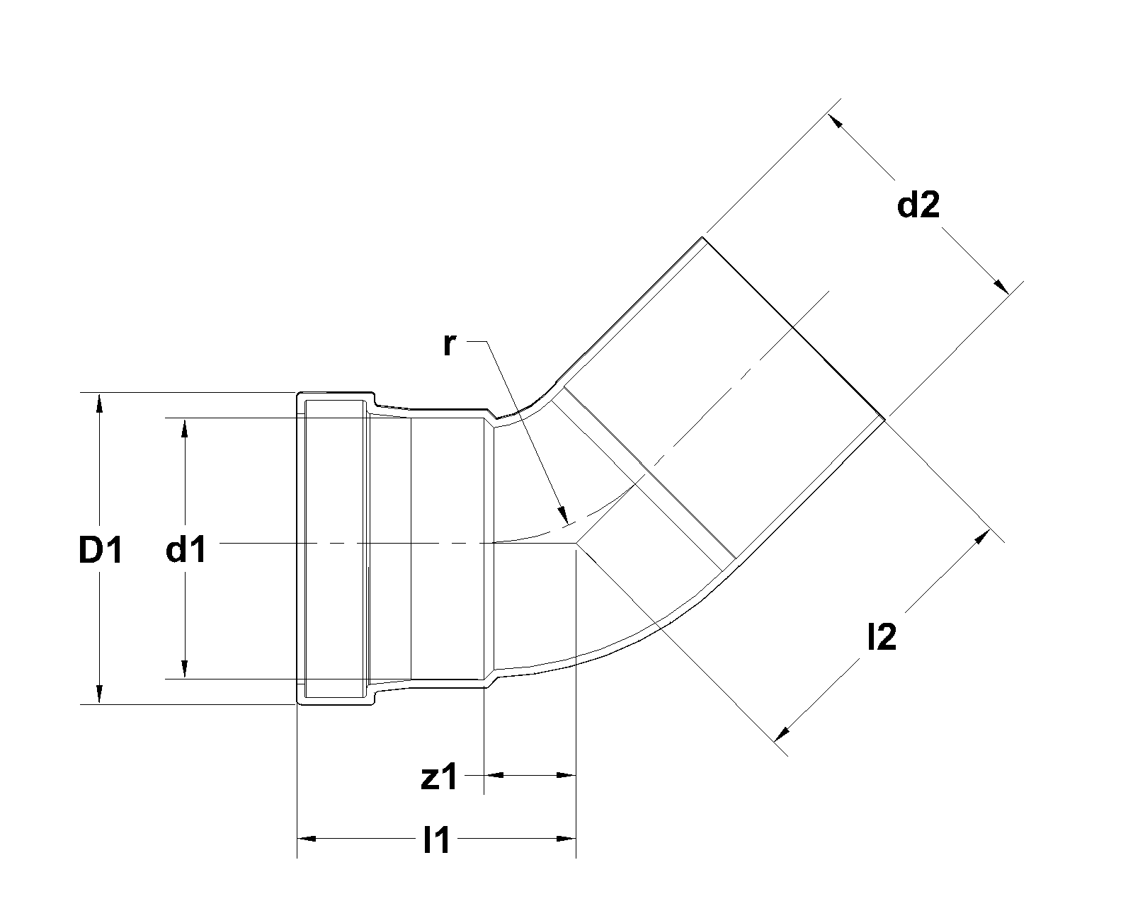 8062.XL detail ApolloPress 45° street elbow… Aalberts IPS US